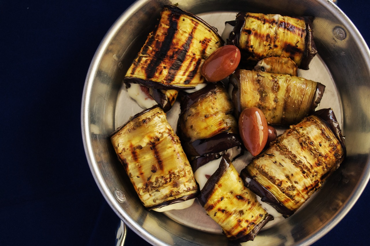 grillezett padlizsán